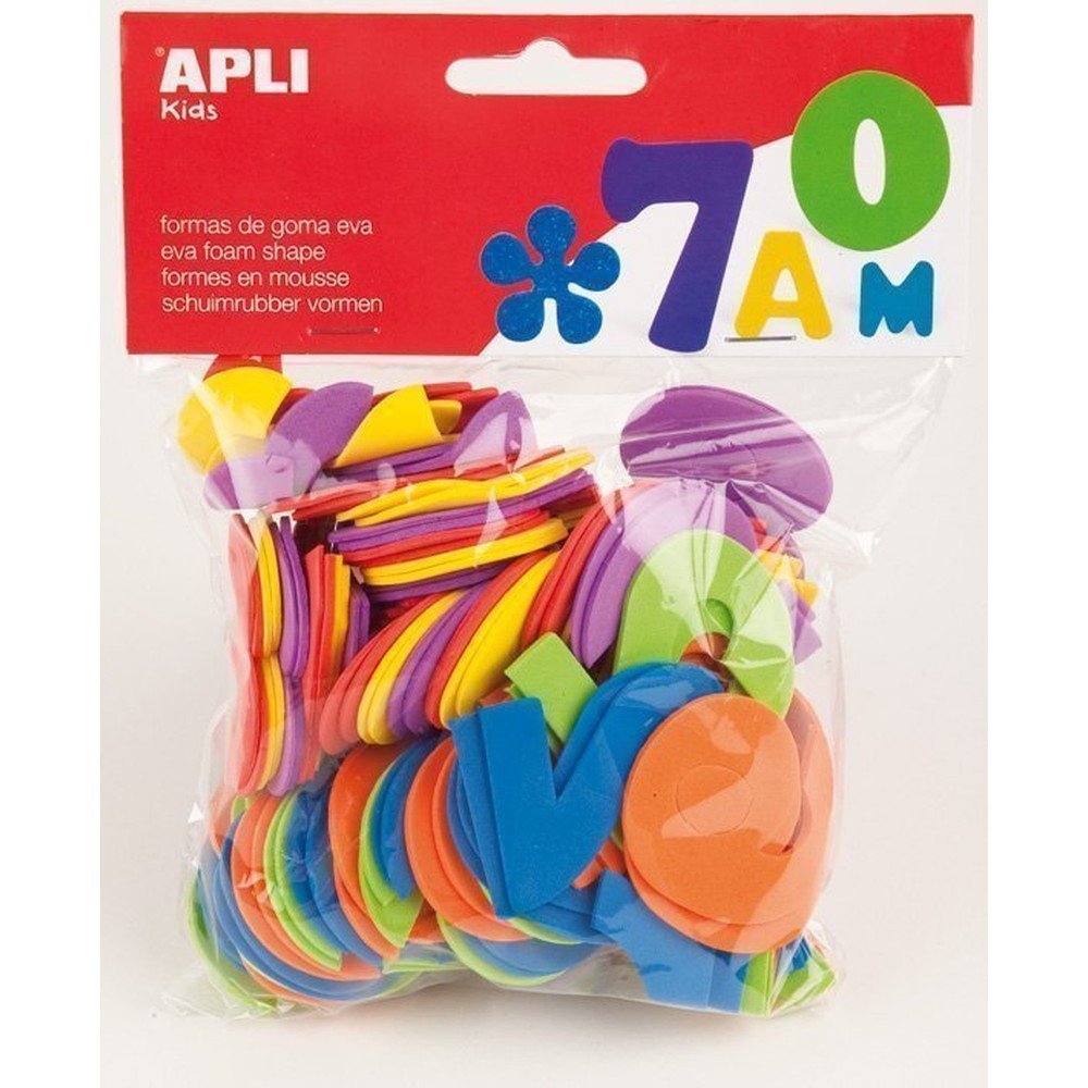 Números goma EVA 120 unidades Apli Manualidades (Pack 5 uds)