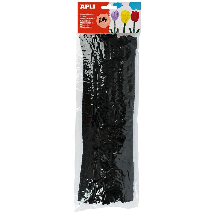 Bolsa 50 Limpiapipas Negro 6x300mm