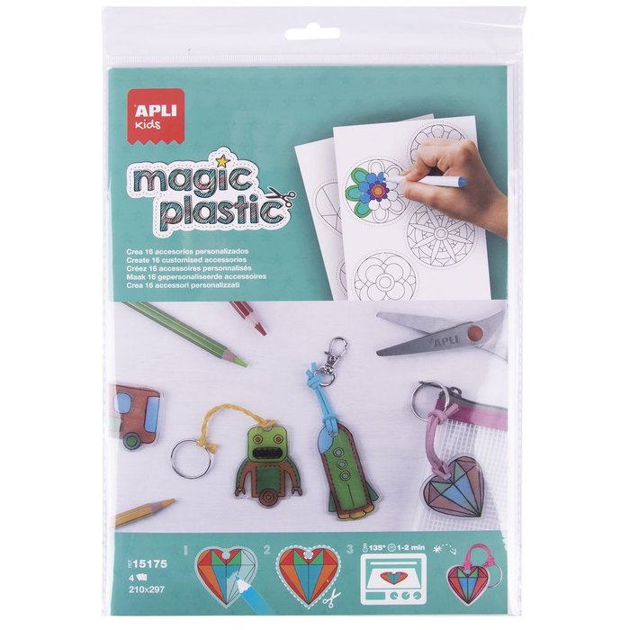 Bolsa 4 hojas a4 plastico magico transparente