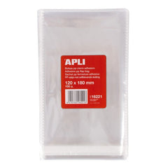 BOLSAS POLIPROPILENO CON CIERRE ADHESIVO 120 X 180 MM 100 U | 1 UNIDADES | (APLI)