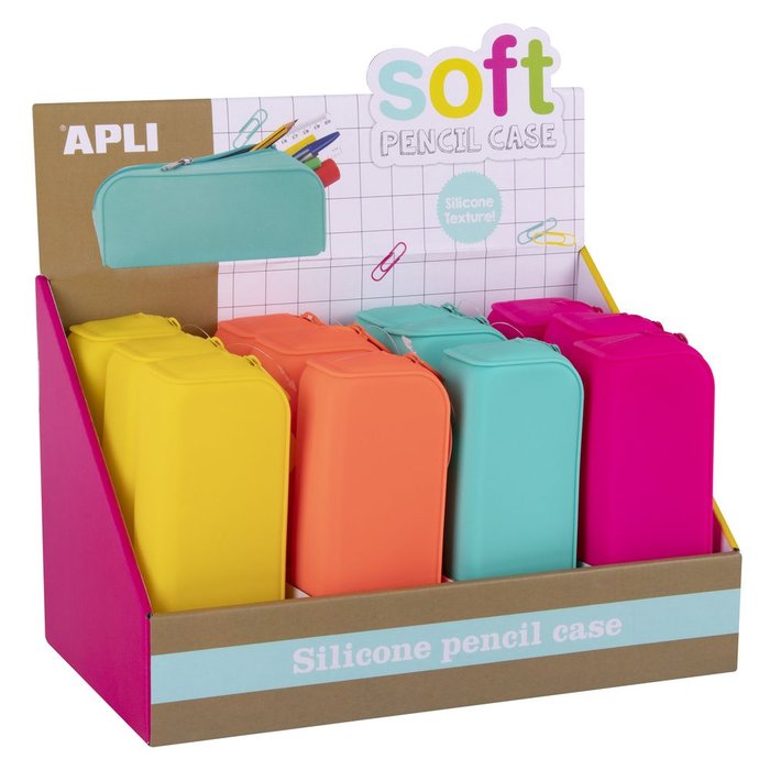 ESTUCHE SILICONA SOFT FLUOR 12 UNIDADES | APLI DISEÑO