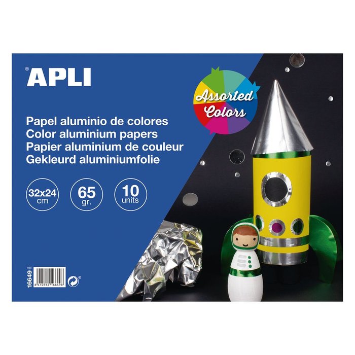 Bloc Manualidades 10H Papel Aluminio 32x24 65G Imagen principal del producto