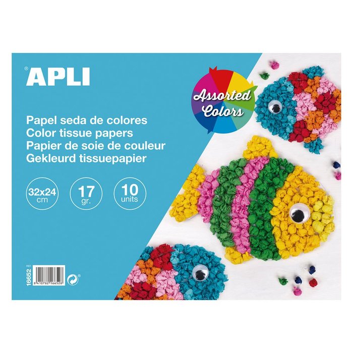 Bloc Manualidades 10H Papel Seda 32x24 17G