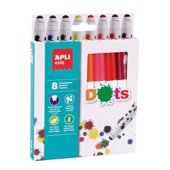 Rotulador Dots 8 Unidades Surtidas | Apli | Pack 1 Unidades