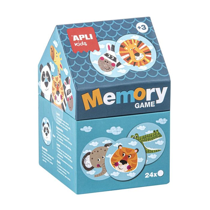 JUEGO MEMORY CASITA SAFARI CAJA 24 PIEZAS | APLI JUEGOS | 1 UNIDAD | 8410782168201 Imagen principal del producto