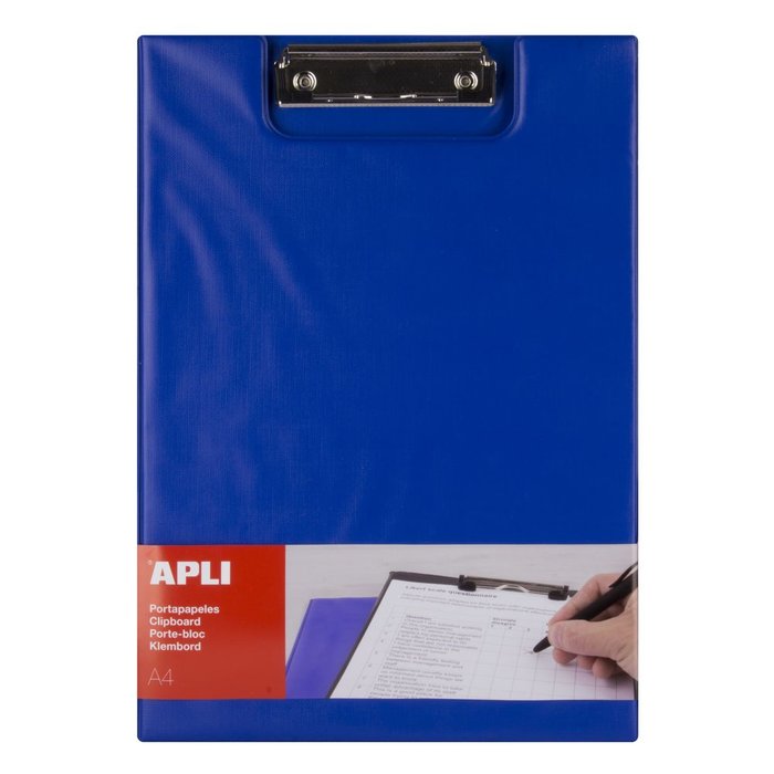 CLIPBOARD CON SOLAPA AZUL A4 | 1 UNIDADES | (APLI)