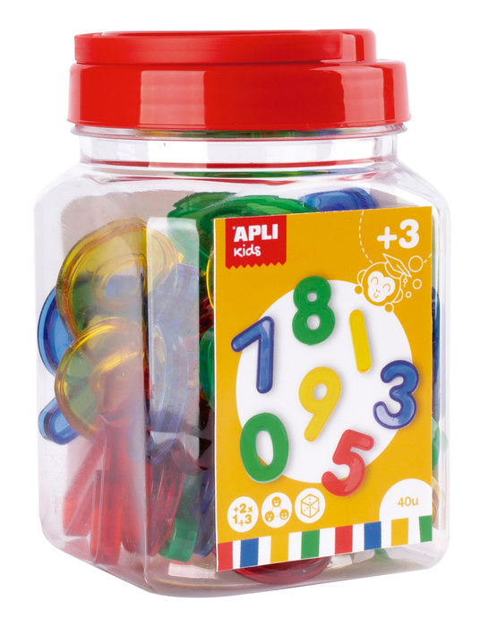 Numeros Transparentes Apli Kids Pack 20 unidades