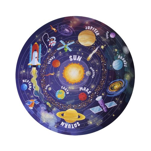 Puzle circular Sistema Solar 48 piezas - Apli Juegos