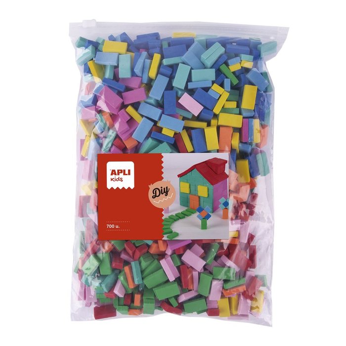 Bolsa 700 Mini Ladrillos Goma Eva APLI Paper Imagen principal del producto