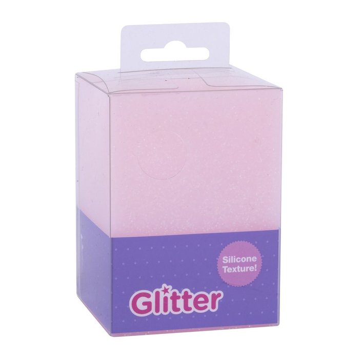 Cubilete silicona glitter collection rosa Apli Diseño