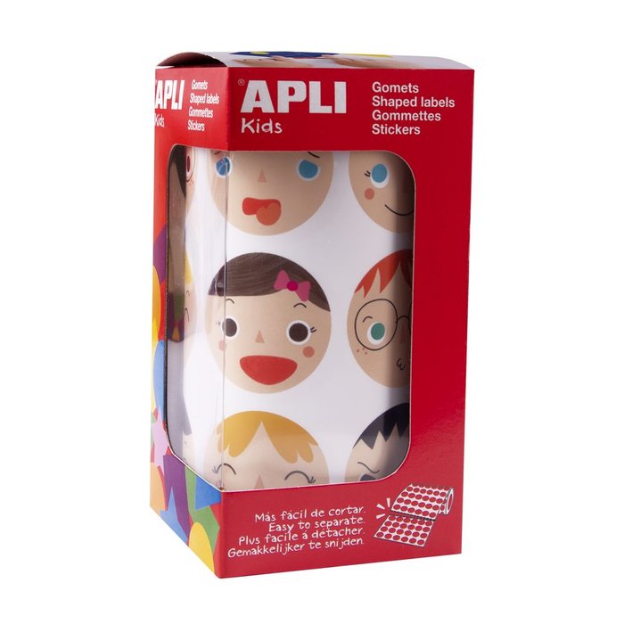 Rollo Gomets Emociones Ø33 mm APLI pack 50 unidades