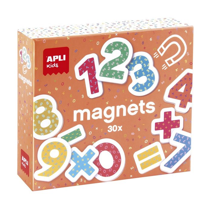 MAGNETS DE MADERA NUMEROS | APLI JUEGOS | 1 UNIDAD | 8410782188858 Imagen principal del producto