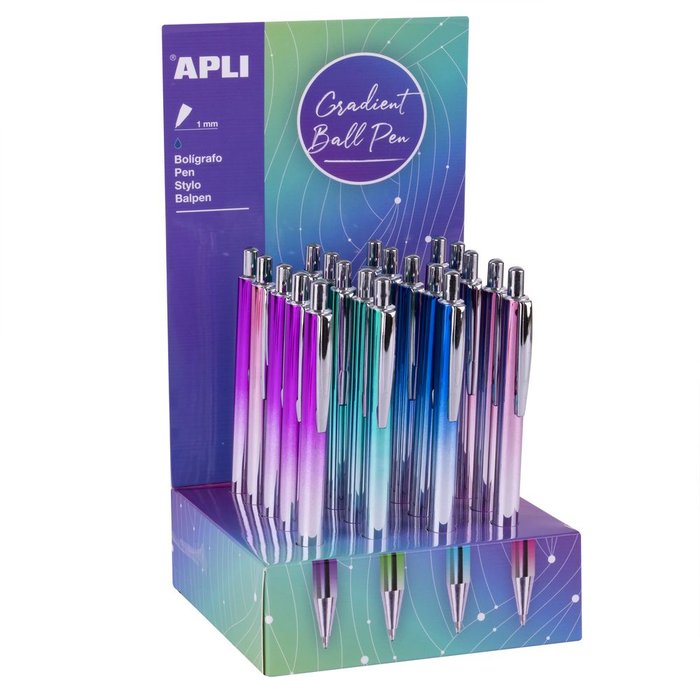 BOLIGRAFO GRADIENT METAL 20 UNIDADES | 20 UNIDADES | (APLI) Imagen principal del producto