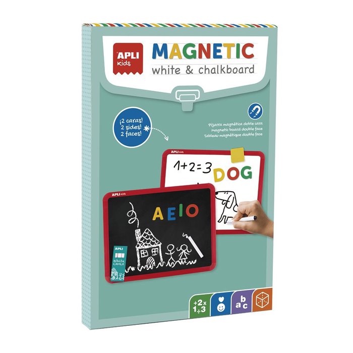 JUEGO PIZARRA MAGNETICA DOBLE CARA 285X217 MM | APLI JUEGOS | 1 UNIDAD | 8410782191124 Imagen principal del producto