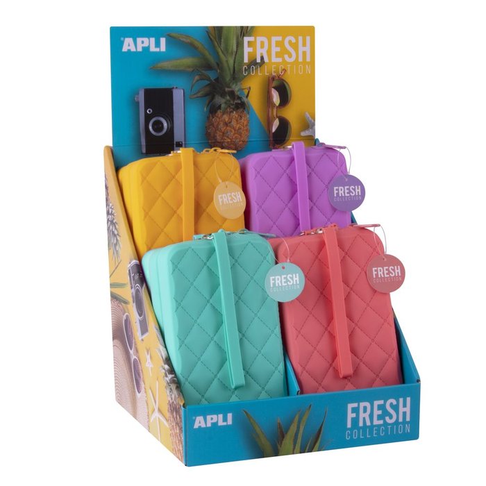 Exp 12 Portatodos Rectangular Silicona Fresh Collection Marca Apli Paper