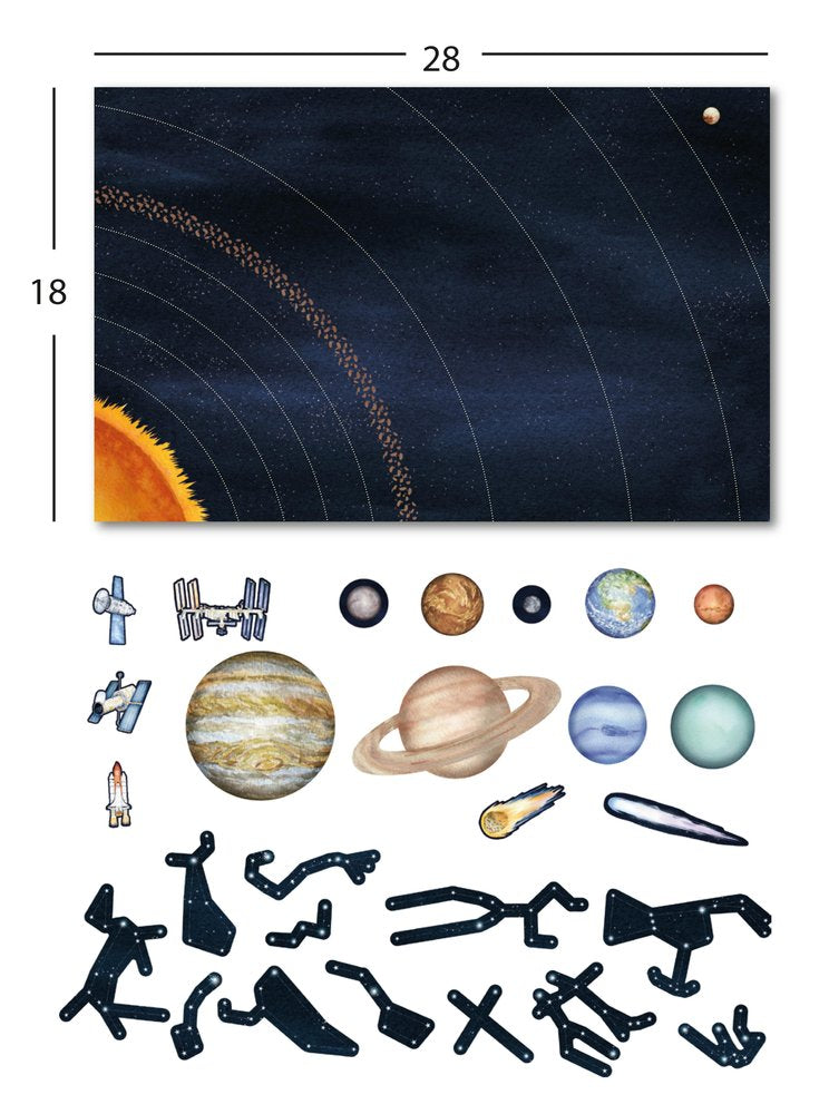 JUEGO MAGNETICO SISTEMA SOLAR 27 PIEZAS | APLI JUEGOS | 1 UNIDAD | 8410782192725 Imagen principal del producto