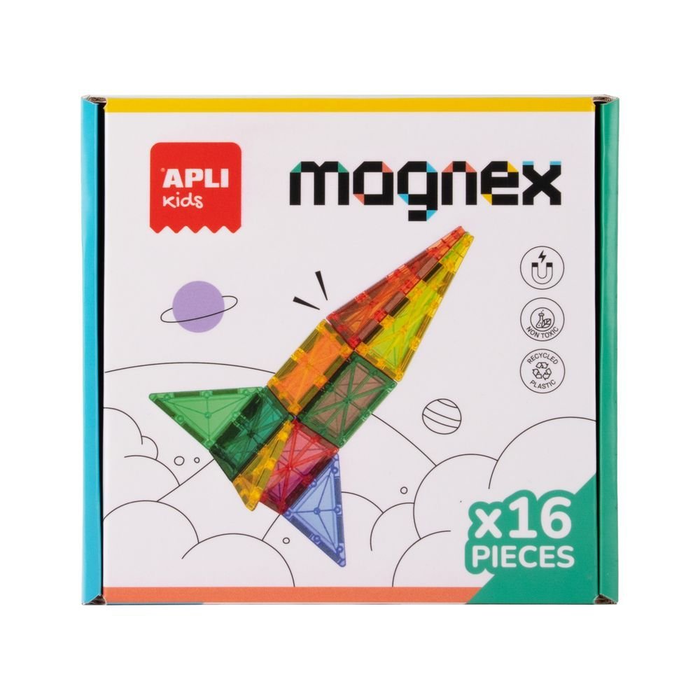 JUEGO 16 PIEZAS MAGNETICAS TRANSPARENTES | APLI JUEGOS | 1 UNIDAD | 8410782194194 Imagen principal del producto