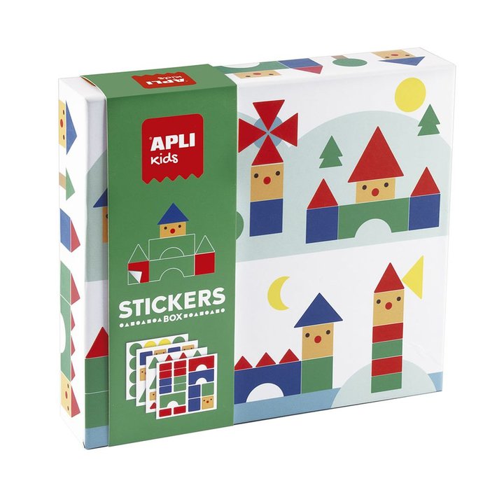 JUEGO GOMETS STICKERS BOX GEOMETRICOS PUEBLOS | APLI JUEGOS | 1 UNIDAD | 8410782194323 Imagen principal del producto