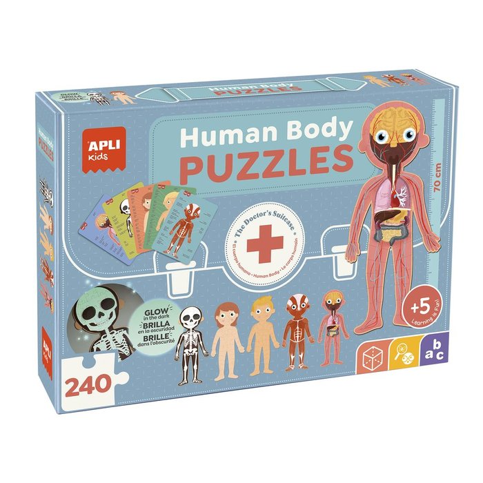 PUZZLES INFANTIL CUERPO HUMANO 240 PIEZAS | APLI JUEGOS | 1 UNIDAD | 8410782194385 Imagen principal del producto