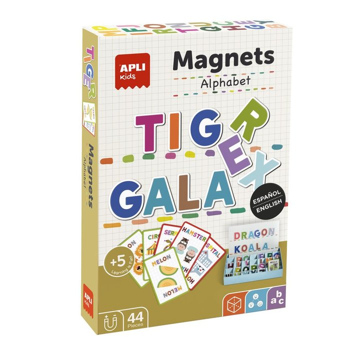 JUEGO MAGNETICO LETRAS 44 UNIDADES | APLI JUEGOS | 1 UNIDAD | 8410782194439