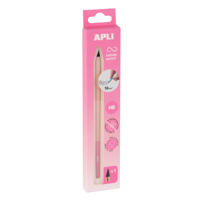 Pack Lapiz Infinite Pencil Hb Nordik Rosa Marca APLI Diseño