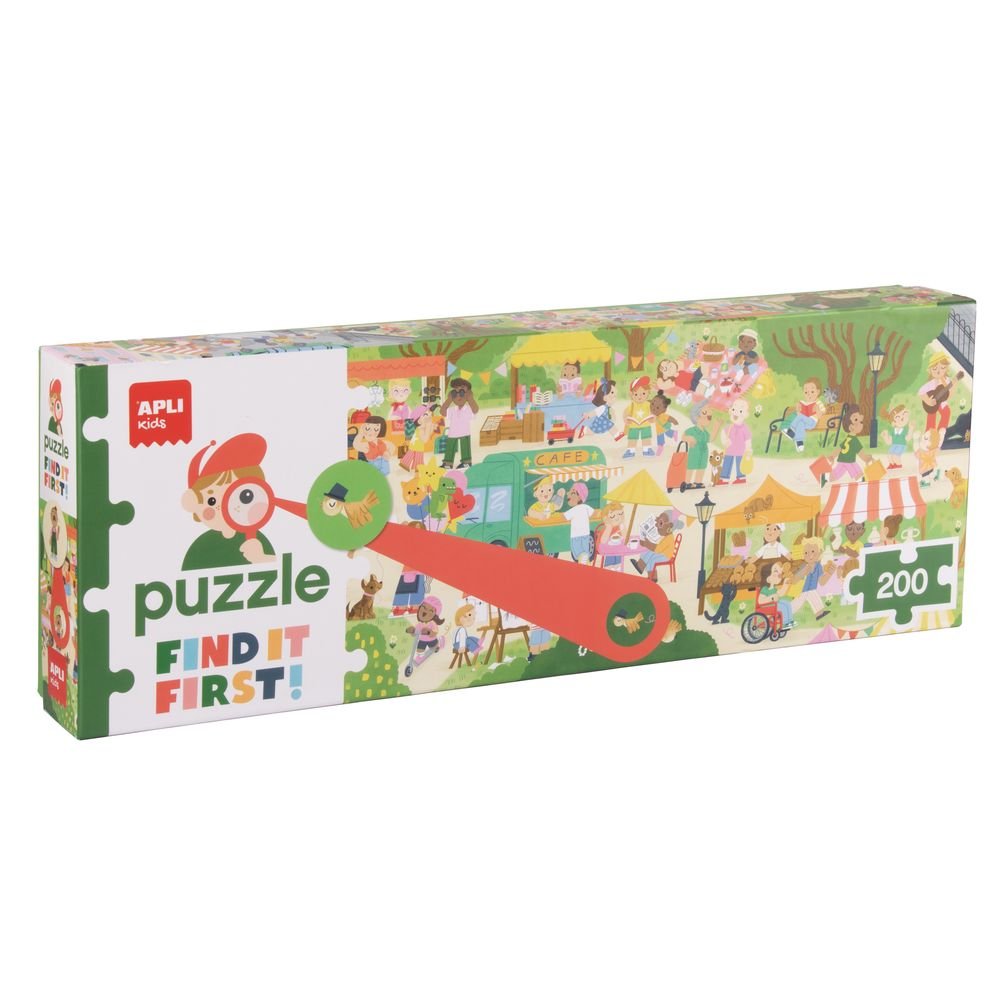 PUZLE INFANTIL FIND IT FIRST MERCADO 200 PIEZAS | APLI JUEGOS | 1 UNIDAD | 8410782201250 Imagen principal del producto