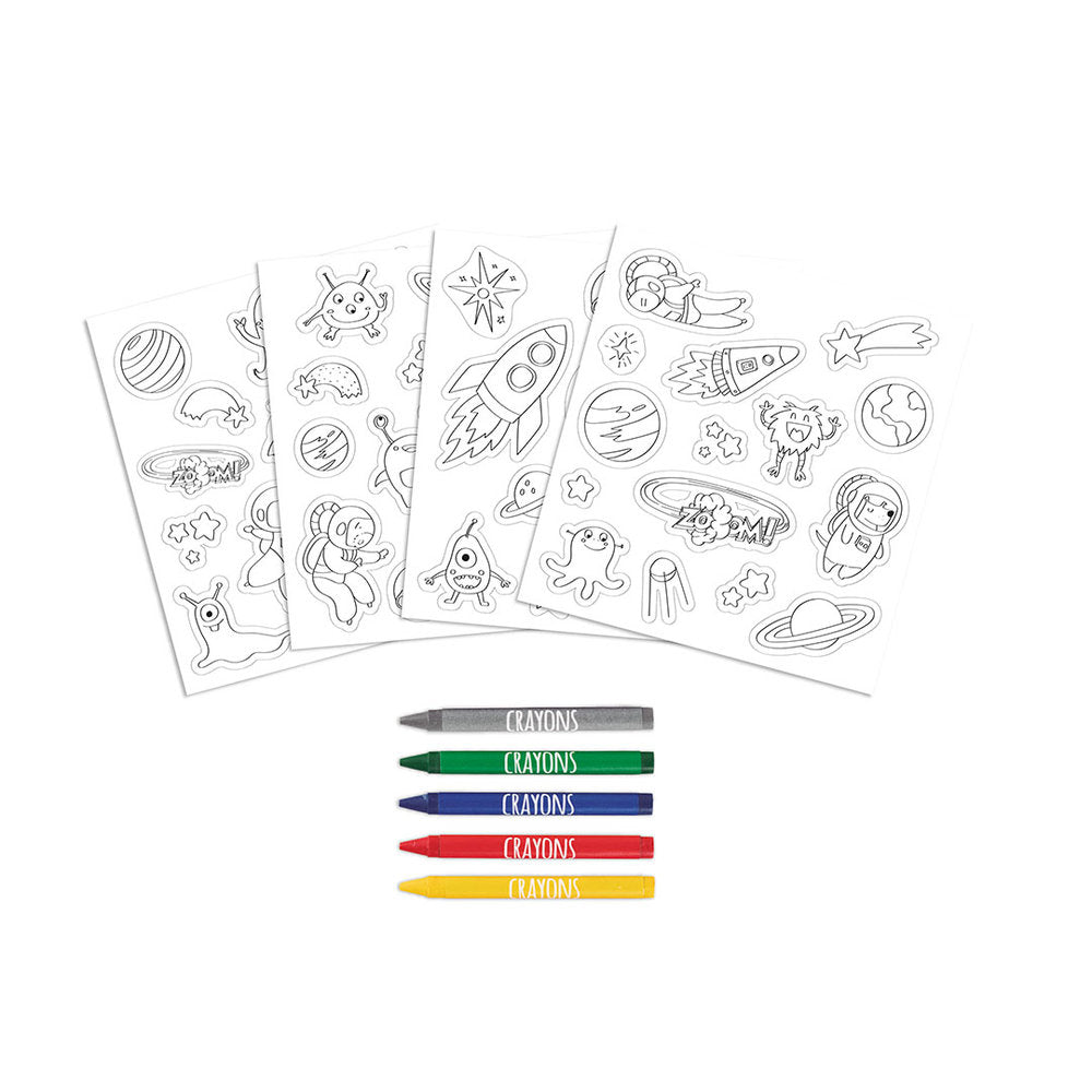 Expositor 12 sets pegatinas coloreables Apli