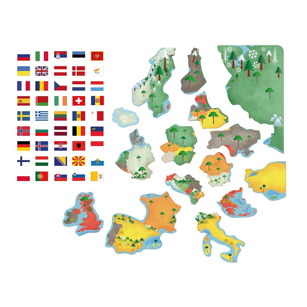 Juego Magnético Banderas de Europa - Apli Juegos