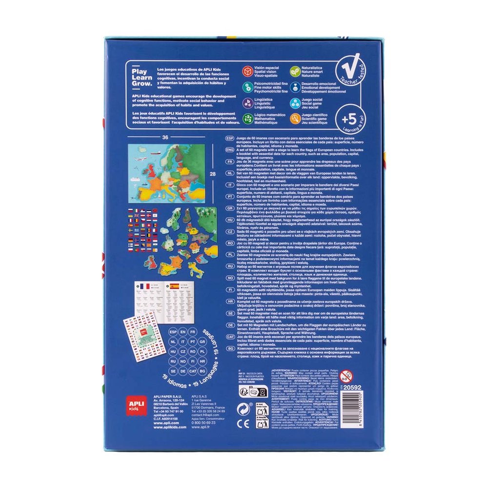 Juego Magnético Banderas de Europa - Apli Juegos