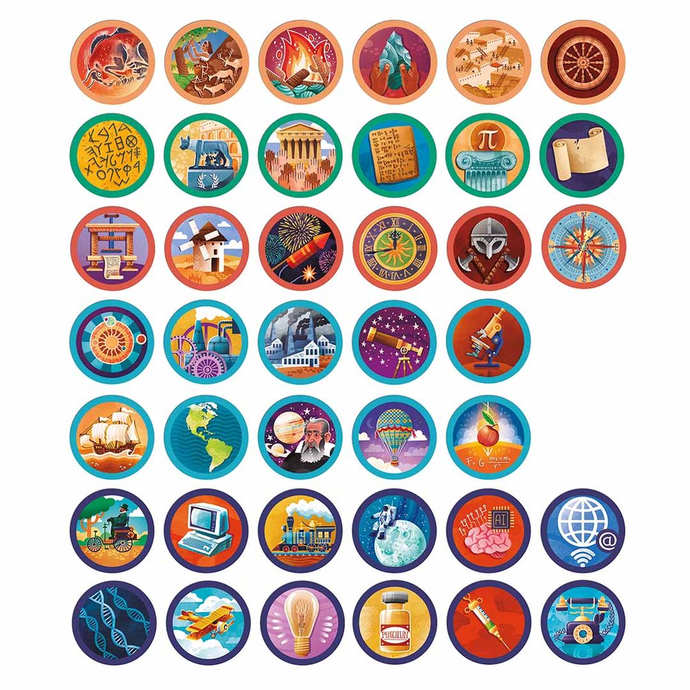 Magnets Hitos Historia - Juego Magnético Educativo APLI