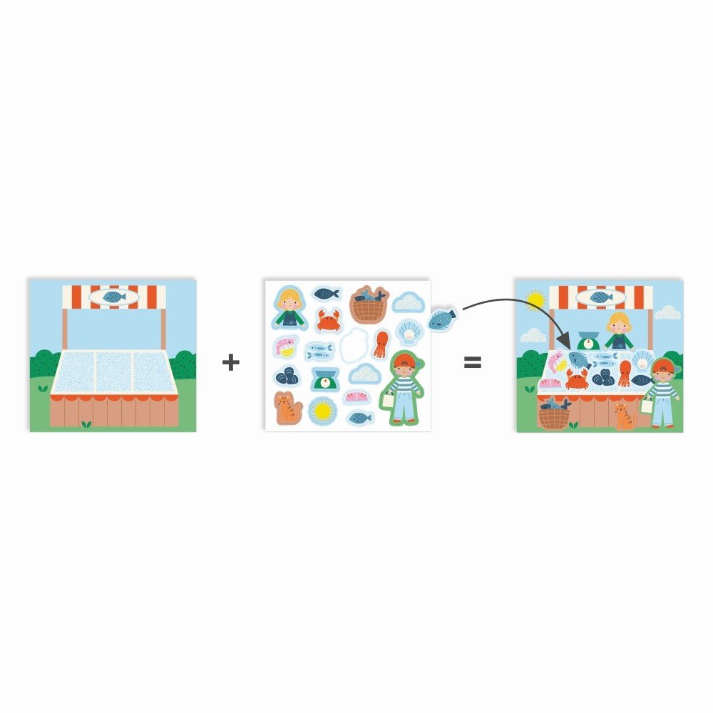 Juego de gomets Mercado - Apli Juegos