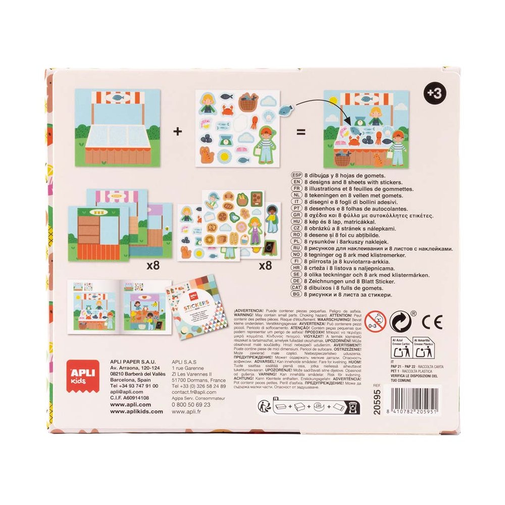 Juego de gomets Mercado - Apli Juegos