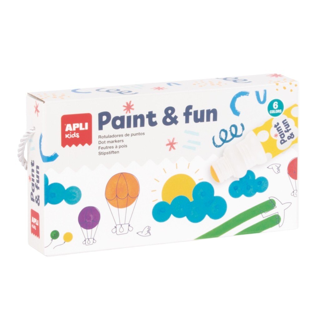 Rotuladores Dots Surtidos - Caja 6 Unidades APLI