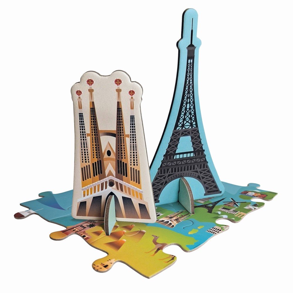 Puzle Monumentos del Mundo 3D 240 piezas Apli Juegos