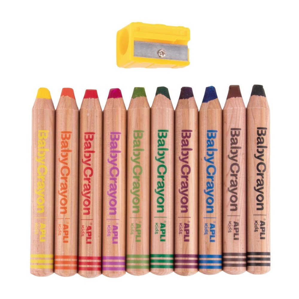 Baby Crayon lápices gruesos 10 colores APLI