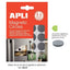 Círculos magnéticos adhesivos APLI 20 mm, 20 unidades
