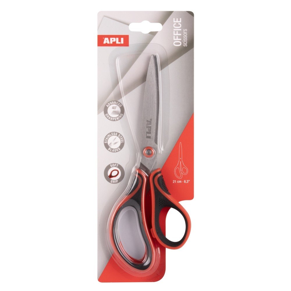 Tijera oficina Soft Grip 21 cm APLI