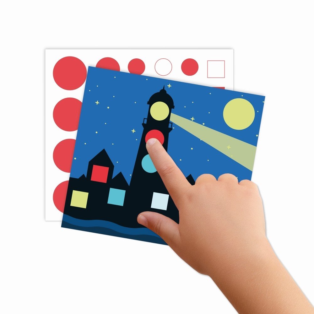 Juego de gomets Glow in the Dark Tren | Apli Juegos
