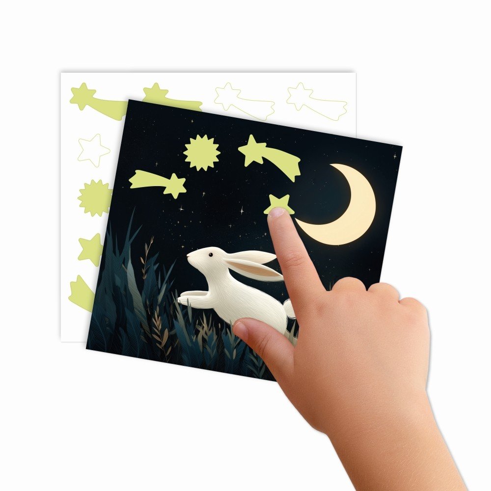 Juego de stickers Glow in the Dark Oso - Apli Juegos