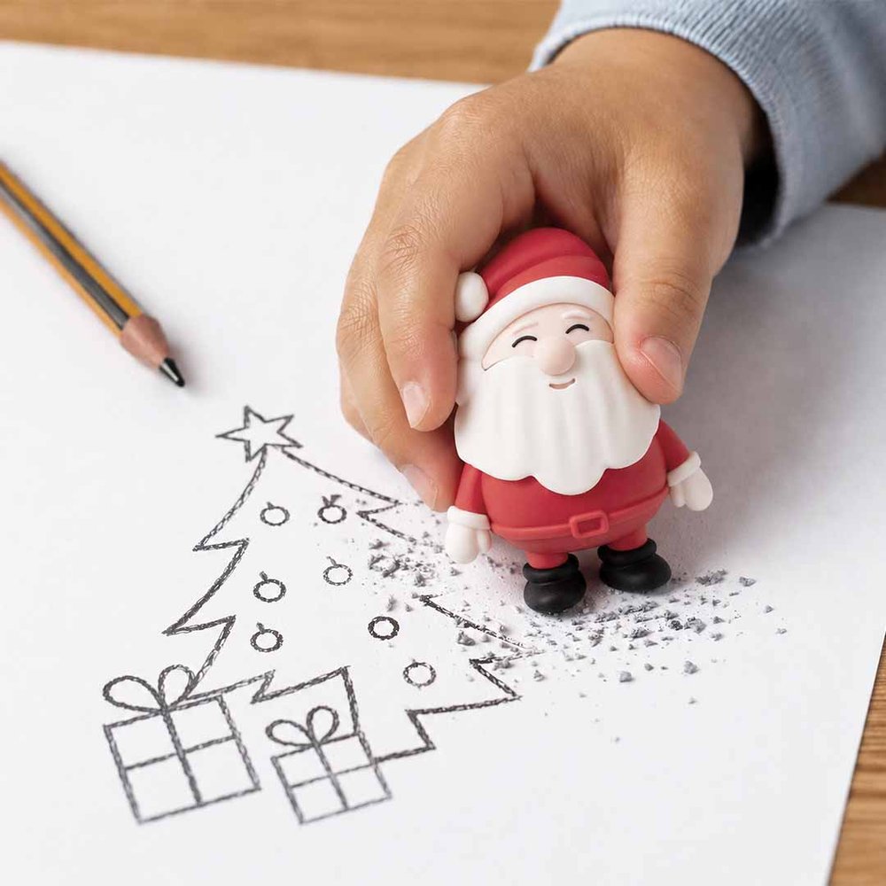 Expositor 12 gomas borrar navidad maxi Apli