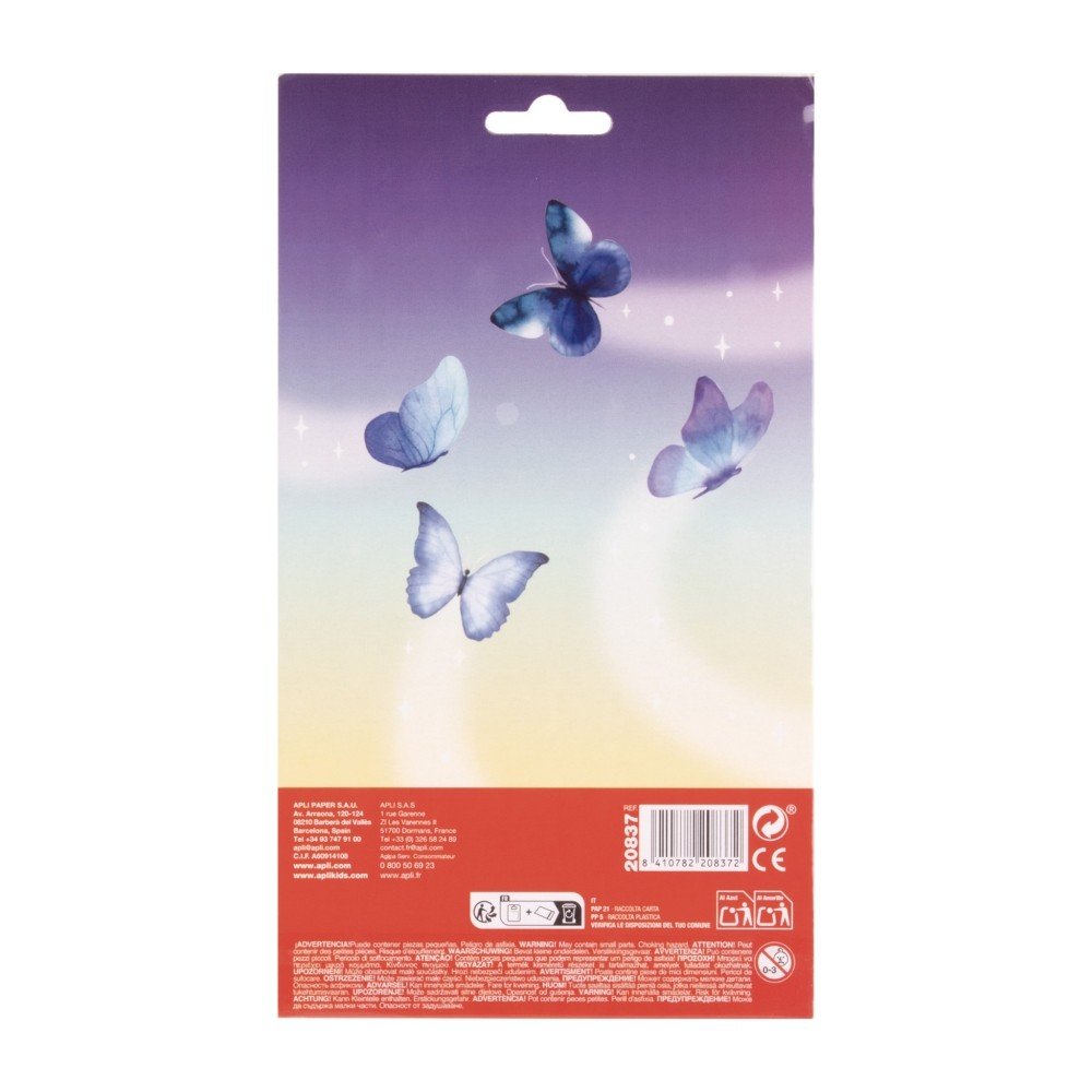 Pegatinas Maxi Mariposas Apli, 5 unidades