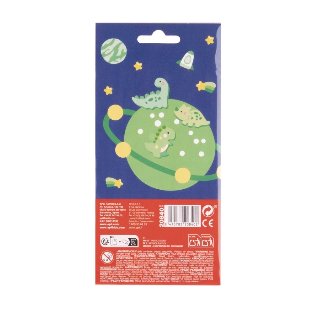 Pegatinas Dinos Robot Apli - Pack 5 unidades