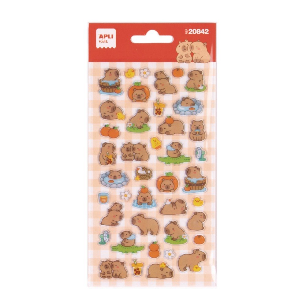 Pegatinas Capibara Apli Manualidades - Pack 5 unidades
