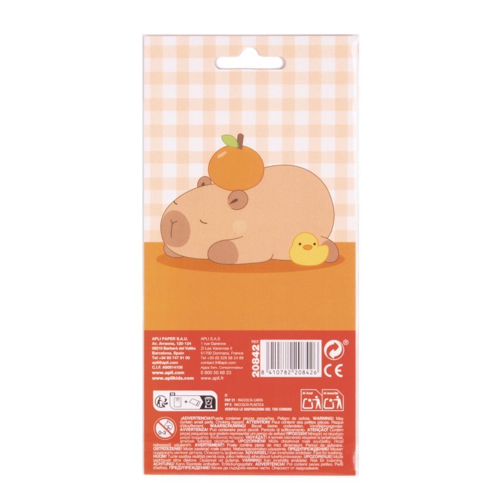 Pegatinas Capibara Apli Manualidades - Pack 5 unidades
