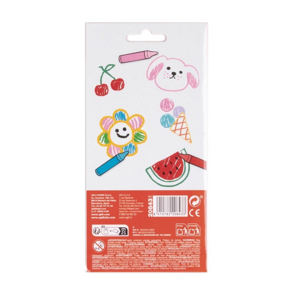 Pegatinas Dibujos APLI, pack de 5 hojas