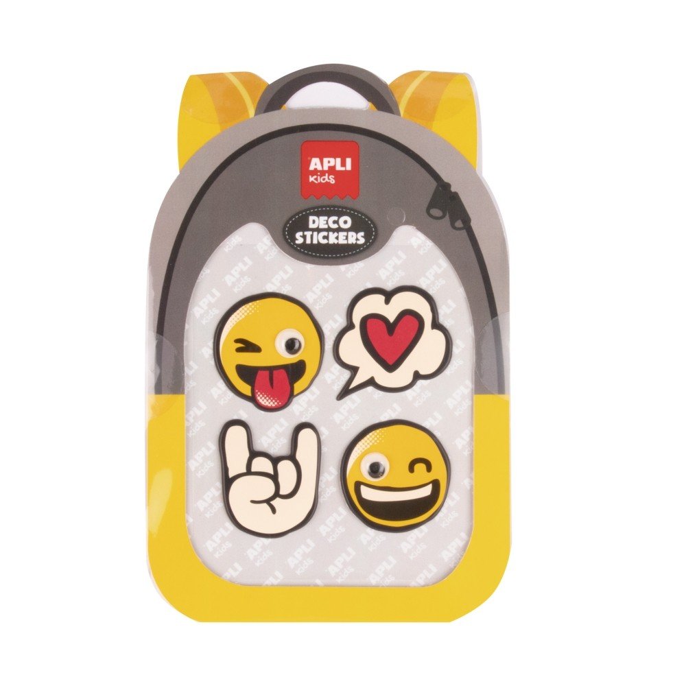 Pegatinas Deco Smiley Apli - Pack de 5 unidades
