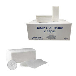 Toallas Zigzag Laminada Royal Mayline Pack 20 unidades