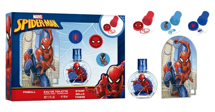 ESTUCHE SPIDERMAN COLONIA 50ML+PINBALL+SELLOS | AIRVAL INTERNATIONAL S,A,