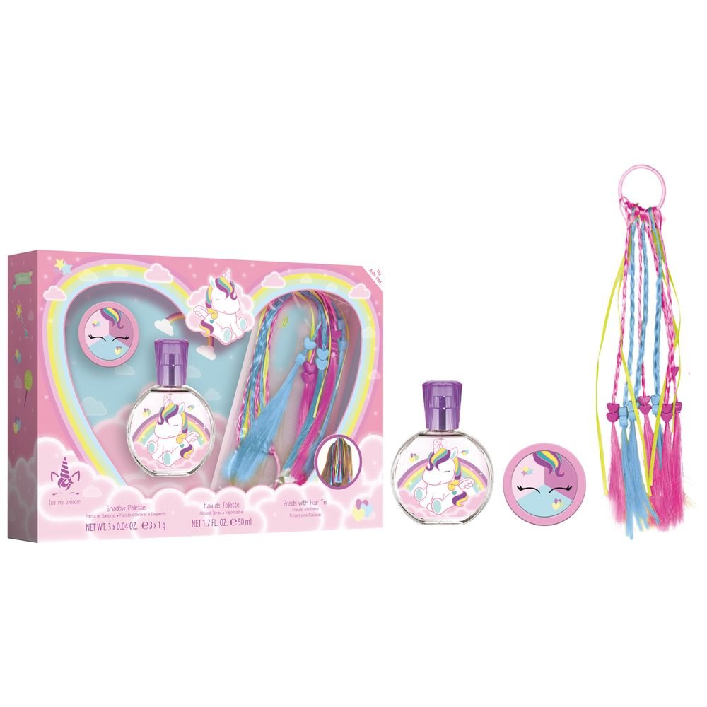 SET COLONIA 50ML + SOMBRA+ TRENZAS GOMA UNICORNIO | AIRVAL INTERNATIONAL S,A, | 1 UNIDAD | 8411114095660 Imagen principal del producto