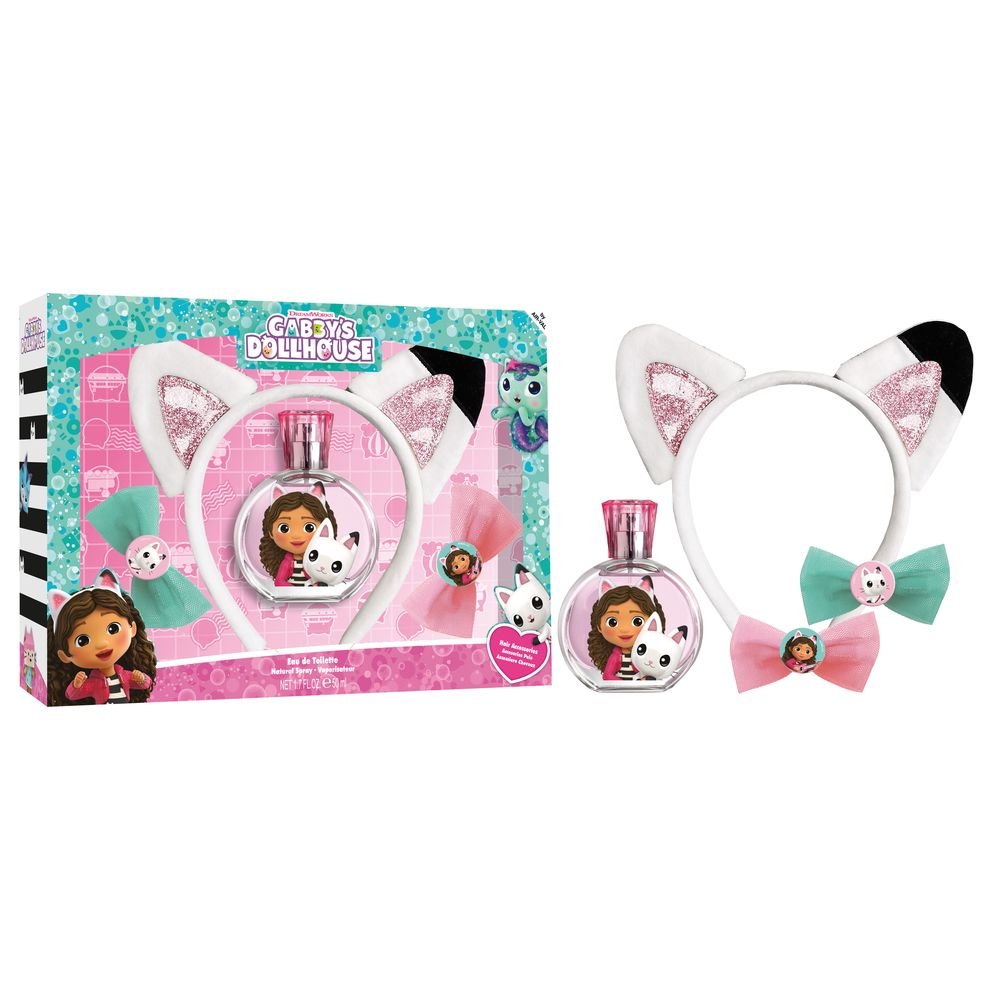 SET COLONIA 50ML+DIADEMA+ACCESORIOS PELO GABBY'S DOLLHOUSE | AIRVAL INTERNATIONAL S,A, | 1 UNIDAD | 8411114095776 Imagen principal del producto